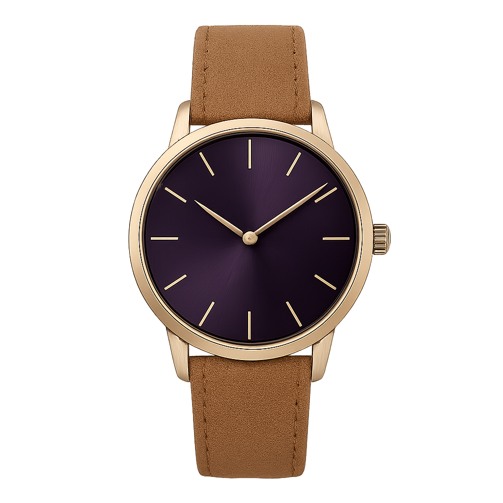 Aubergine Classic Watch - Hezorian Watches