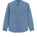 Denim Western Shirt - Hezorian Shirts