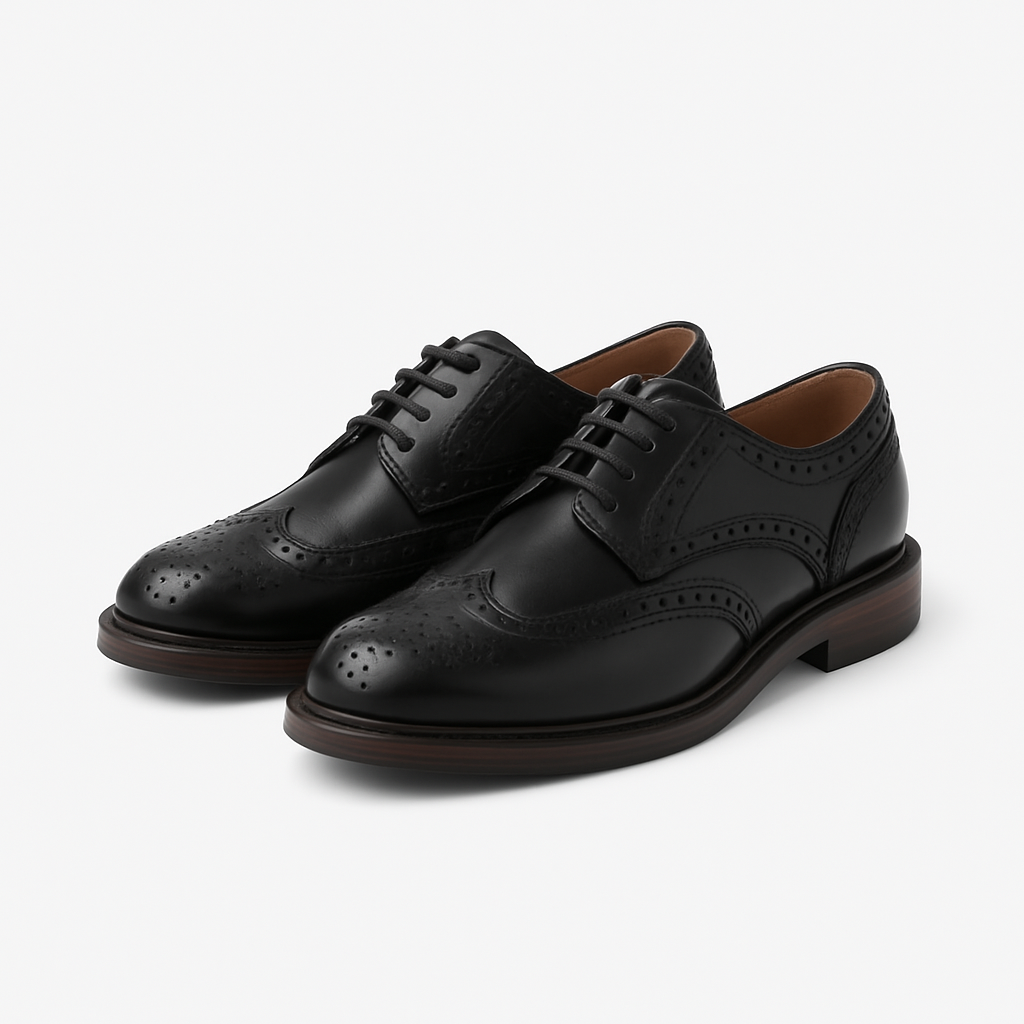 Leather Brogues - Hezorian Shoes