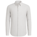 Pinstripe Linen Shirt - Hezorian Shirts