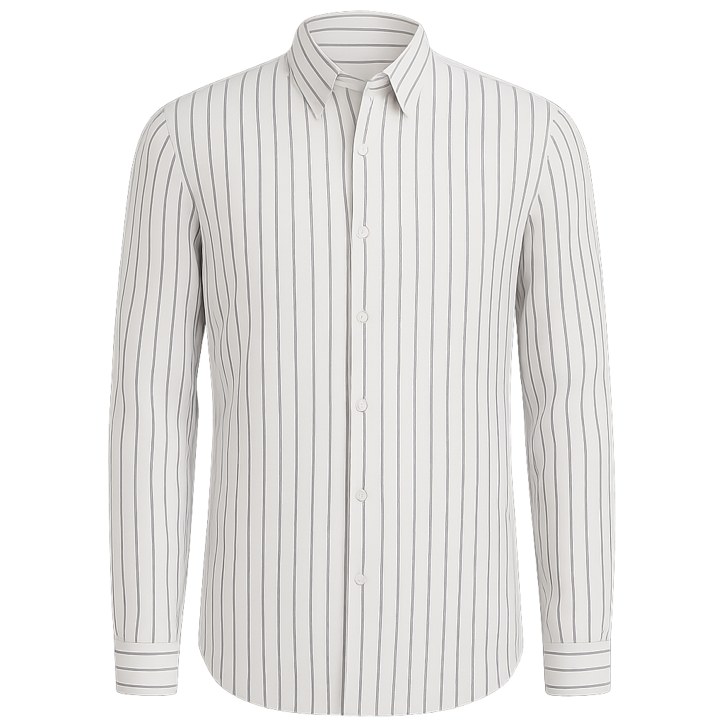 Pinstripe Linen Shirt - Hezorian Shirts