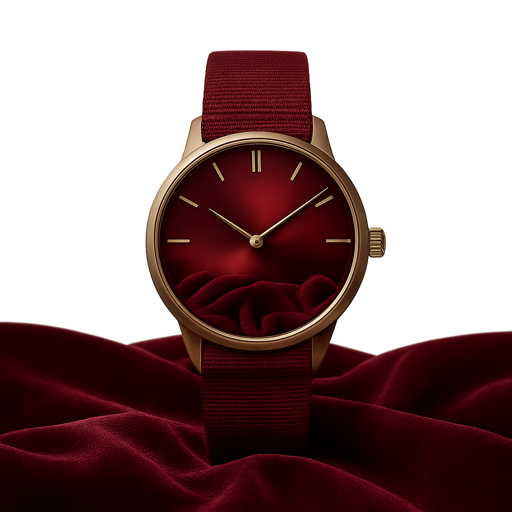 Scarlet Meridian Watch - Hezorian Watches